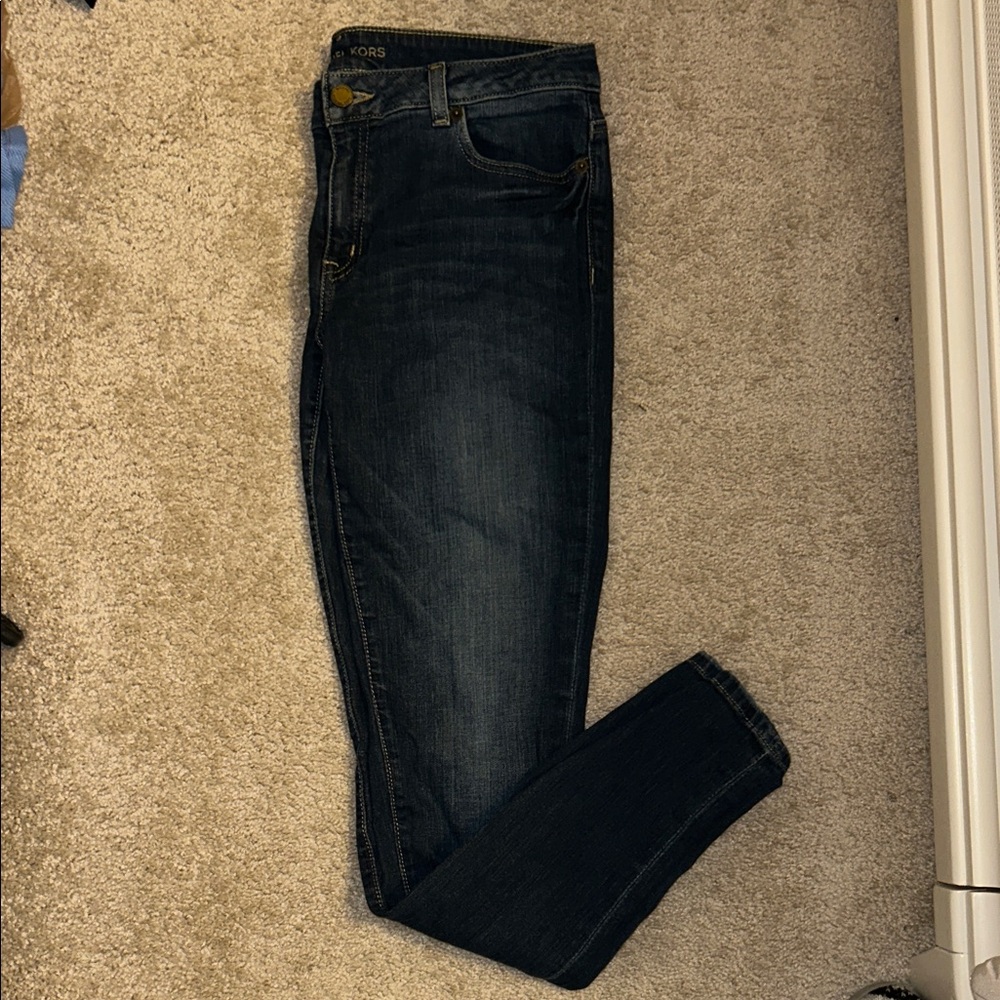 Michael Kors Dark Wash Skinny Jeans